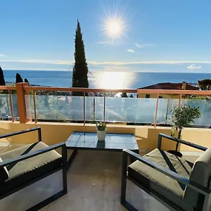 Le Vigia-vue Mer-terrasse-climatisation-parking , Menton France
